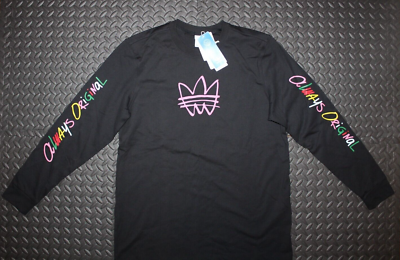 NEW ADIDAS ORIGINALS WOMENS ALWAYS OG TREFOIL LONG SLEEVE SHIRT