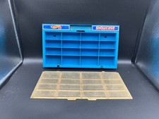 Vintage Hot Wheels Car Case 1981 Blue 16 Car Wall Mount Showcase BROKEN ROUGH 