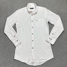 Camicia Burberry donna extra small rosa logo ricamato Inghilterra Londra Lady*