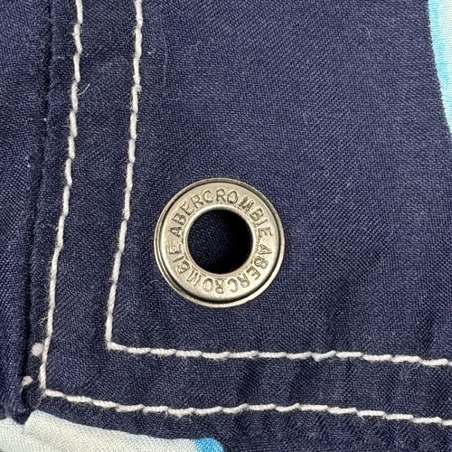 Vintage Abercrombie & Fitch Playa Tuggers Lined Cargo Board Shorts Blue Medium M - Picture 9 of 18