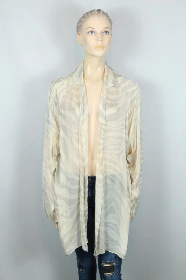 Jaqueta espanador SHAMASK Couture arte para usar organza pura seda aberta frontal 3 - Imagem 3 de 4