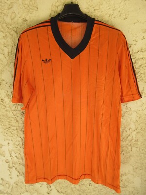 Maillot Vintage Le Coq Sportif Orange - Années 80, Manches Longues, Taille L, Fabriqué En France