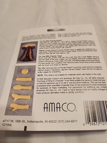 AMACO - PAIR OF HANDS No. 11 Push Mold by Designer Maureen Carlson - - Picture 3 of 3