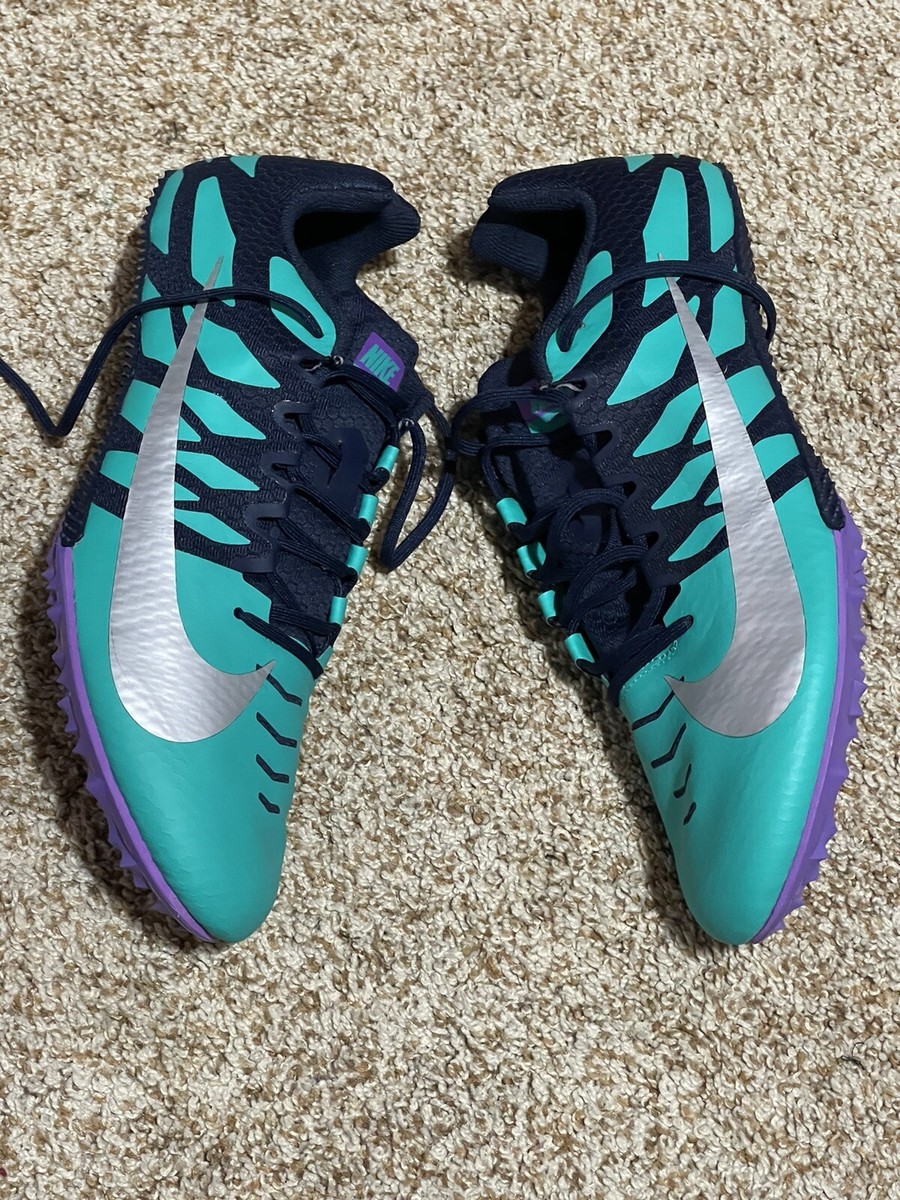 NEW Nike Zoom Rival S 9 Obsidian Metallic Silver Men display picture 2