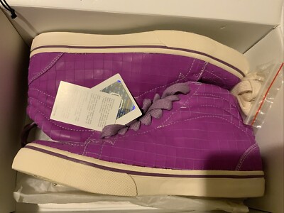Visvim Logan Lattice Purple leather sz 10, very rare, 1 Day Auction