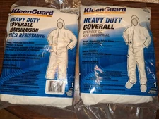 TWO (2) KleenGuard XXLarge Automotive Painting Coveralls Tough Breathable Fabric