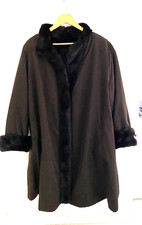 Womans Fur Full Length Coat Size Xl/xxl Plus Size Reversable