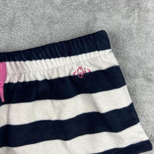 Gilly Hicks Pajama Shorts Women’s Small Navy White Striped Soft Fleece Sleepwear - Picture 2 of 8