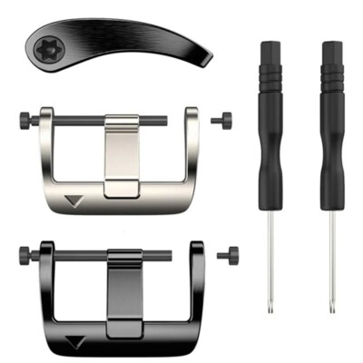 Metal Watch Buckle Strap Connector Stainless Steel Durable Rod Pin Clasp 22-26mm