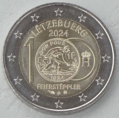 2 Euro Gedenkmünze Luxemburg 2024 Feierstëppler unz. - Bild 1 von 1