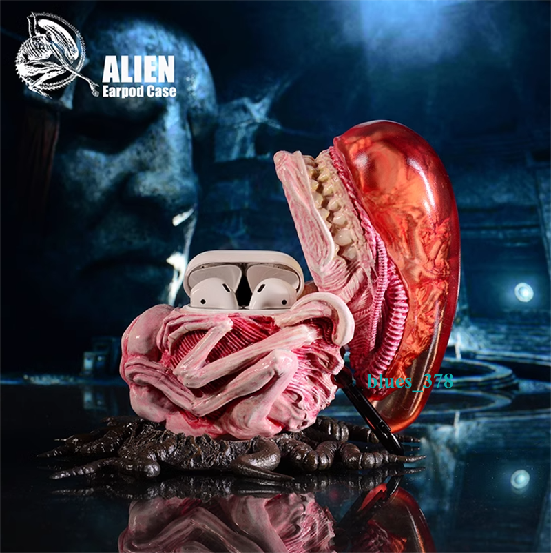 For Apple Airpods 1/2 Case Alien PVC Protective Cover For