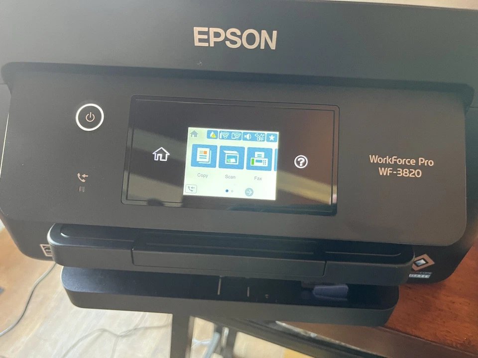Epson Workforce Pro WF-3820 Wireless Color Inkjet All-in-One Printer, Black - Image 2 of 4
