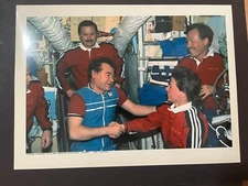 Vintage NASA Fujifilm Photo Serial DCS00220 Strekalov Dunbar Hand Shake