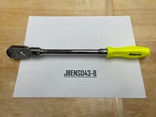 Snap-on Tools NEW HI-VIZ 3/8" Drive Hard Grip Long Flex Head Ratchet FHLFD80AHV