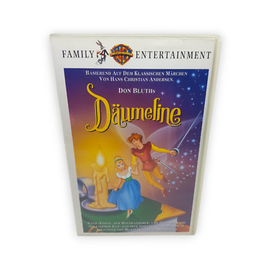 Däumeline VHS Video Kassette Warner Bros Don Bluth Hans Christian Andersen Film