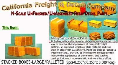 California Freight STACKED BOXES-LARGE (3pcs) N/Nn3/1:160