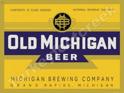 Michigan Edition Label Old Michigan Beer Label 9