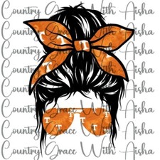 Sublimation Print Transfer Vols Messy Bun Ready to Press Paper Ink Heat Transfer