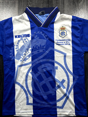 Original Authentic Kelme Recreativo de Huelva 1997/1998 Heimtrikot Herren Medium