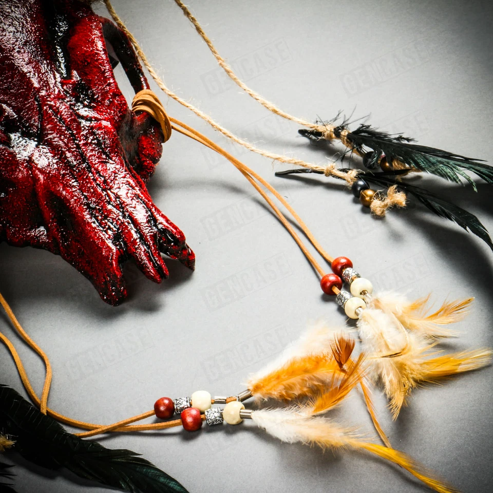 Antílope Diablo Animal Calavera Impala Cuernos Halloween Mascarada Máscara Tocado ROJO Foto 2 de 4