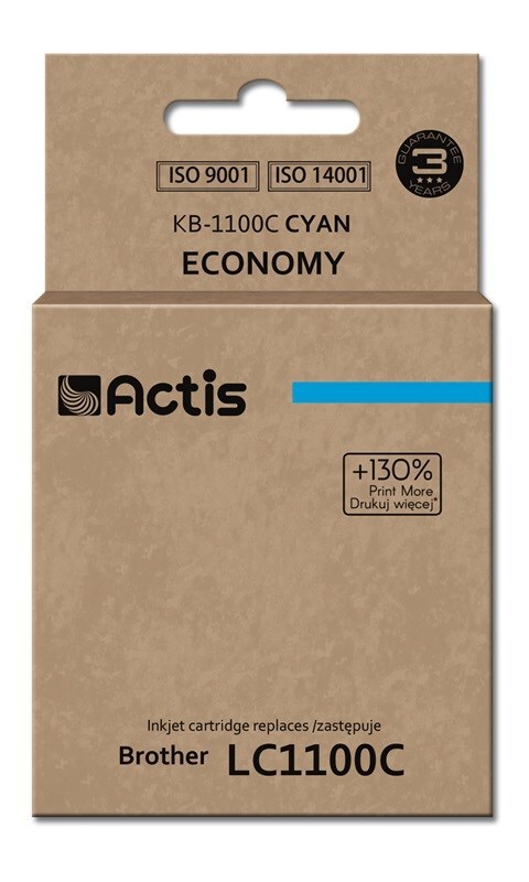 5901452143596 Тонер-картуш Actis KB-1100C аналог Brother LC1100CLC980C 2490₽