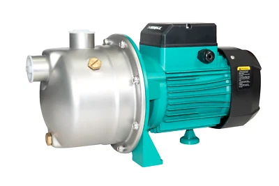 SHIMGE-USA 0.50 Hp Water Pump, Stainless Steel, 115Volt, 16 Gpm Max Flow, 1" In, JET370G2