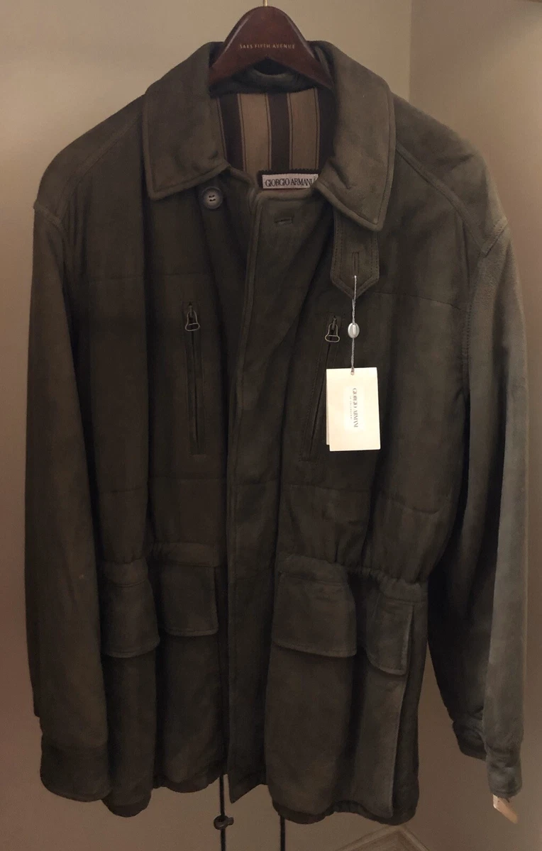 Armani collezioni suede jacket deals