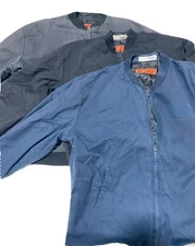 Soft Collar Insulated Jacket Solid Team Used Ribbed Red Kap Work Uniform Coat