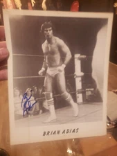 Brian Adias  Signed WCCW Wrestling  Original 8x10 Promo Photo WWF WWE WCW NWA 