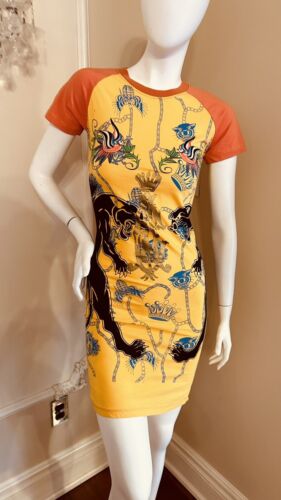 Christian Audigier t- shirt Shift Dress Tunic Size S Los Angeles Women's Top S - Picture 11 of 17