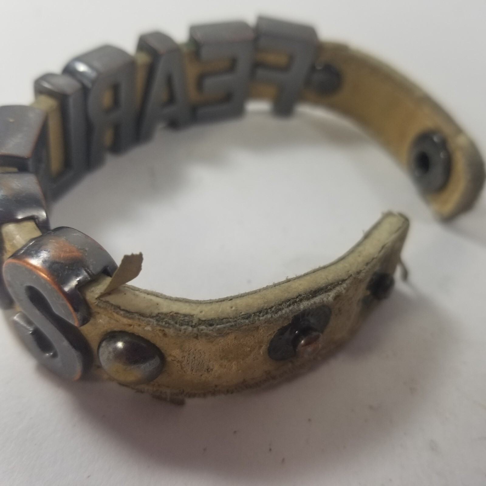 BCBGeneration Bracelets Snap Cuff FEARLESS Slide … - image 6