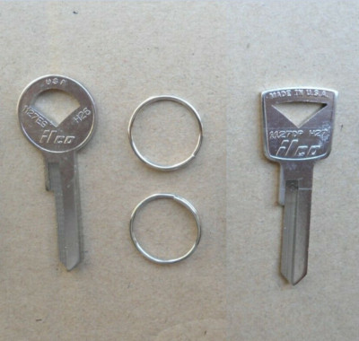 2 OLD SCHOOL KEY BLANKS! FORD GALAXIE T-BIRD FAIRLANE F-100 PICKUP EDSEL BRONCO
