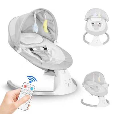 ELECWISH Electric Baby Swing Bouncer Rocking Chair Bluetooth Music Remote Control