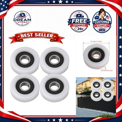 BQLZR 6000ZZ Bearing Pulley Wheel 36mm OD 10mm Bore White 4 Pack