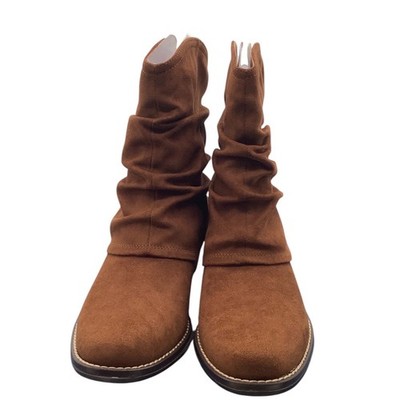 White Mountain Alden Hazelnut Slouch Mid-Calf Boots Brown W38030-371 Mens 6