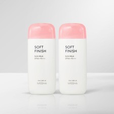 2 Pack Missha All Around Safe Block Soft Finish Sun Milk SPF50 70ml K-Beauty