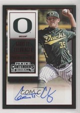 2015 Panini Contenders Prospect Ticket Red Foil Garrett Cleavinger #48 Auto 1p5