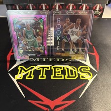 Ray Allen 1997 Topps Stadium Club Rookie & 2023-24 Prizm Pink Cracked Ice (2)