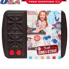 Kids Play Kitchen Sink Stove Set Realistic Cooking Sounds 13 Accessories New