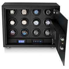 Safewinder® SmoothX 12 BLACK Tresor & Uhrenbeweger