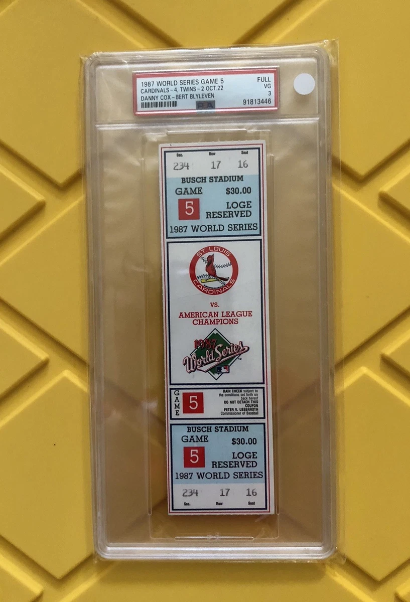 Minnesota Twins Baseball 1987 Vintage Sports Ticket Stubs for sale