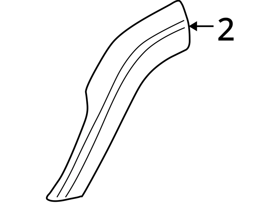 FITS 2002-2004 JEEP LIBERTY REAR DOOR APPLIQUE 5GF37HS5AH - NEW OEM 5GF37HS5AH - Image 4 of 4