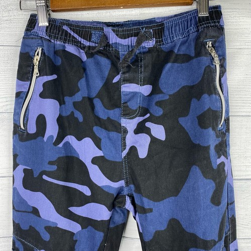 Phat Farm Stretch Size XL 18 Boys Kids Blue Camo Jogger Moto Pants - Picture 9 of 11