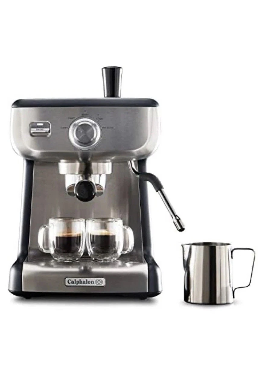 Calphalon Temp IQ BVCLECMP1 Espresso Machine with Steam Wand - Silver