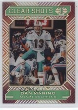 2020 Panini Illusions Clear Shots Emerald Dan Marino #13 HOF 7v7