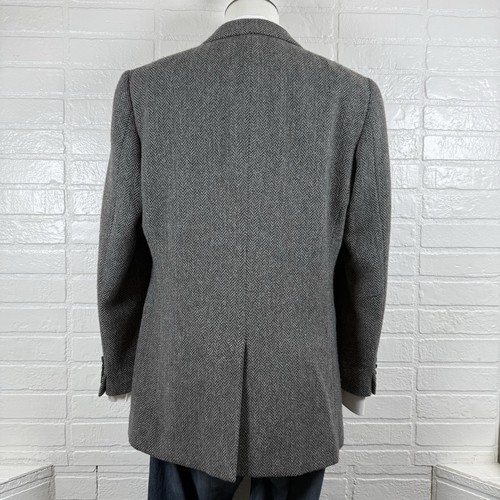 J.Crew Men’s Ludlow Wool Blend 2-Button Blazer/Jacket Gray Herringbone Size 42L - Picture 2 of 17