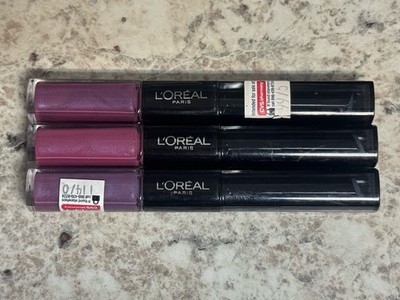 3 Pack L'oreal Infallible Pro Last 2 Step Lipstick  # 105 Lilac Infinite ~ New