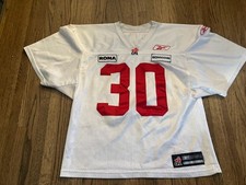 2012-14 #30 RENE PAREDES CALGARY STAMPEDERS WHITE REEBOK PRACTICE JERSEY. L