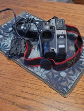 JVC GR-AX7 Compact VHS-C Camcorder Bundle, Bag, Xtra Batteries, Chargers 