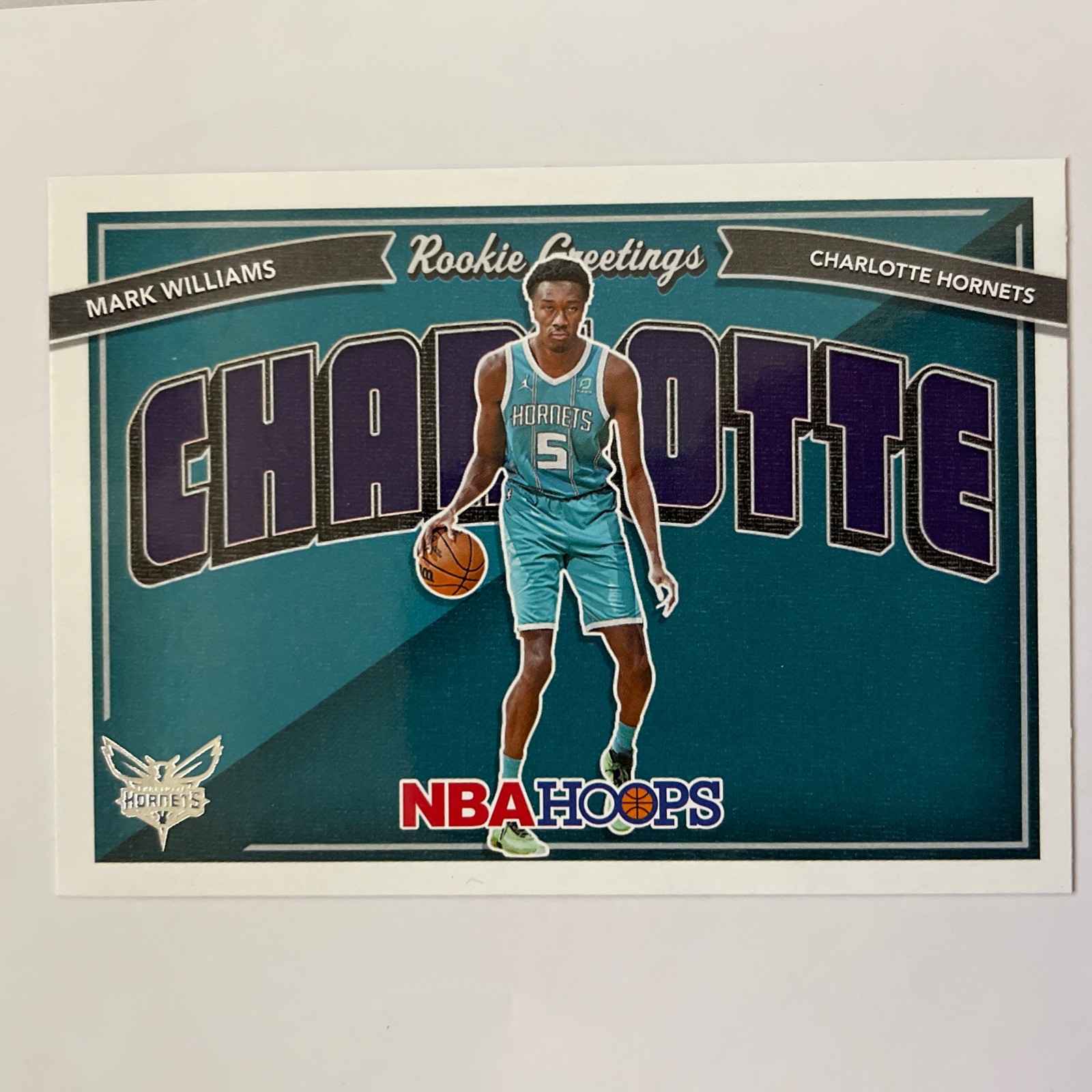 2022-23 Hoops Mark Williams Rookie Greetings Charlotte Hornets